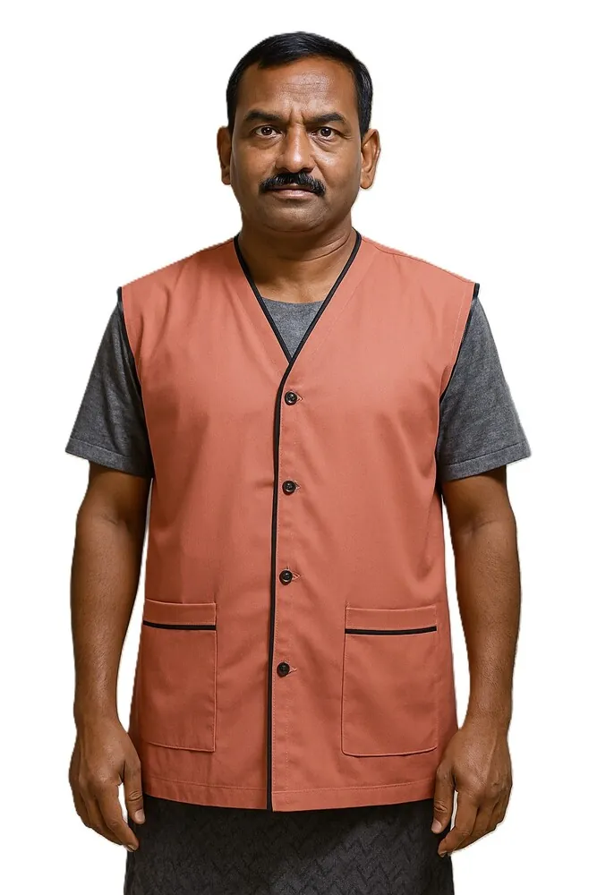 Housekeeping Mens Staff Sleeveless Apron